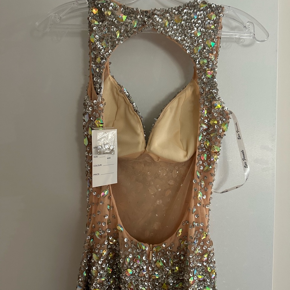 Elegant Crystal Embellished Dress - Picture 5 of 7